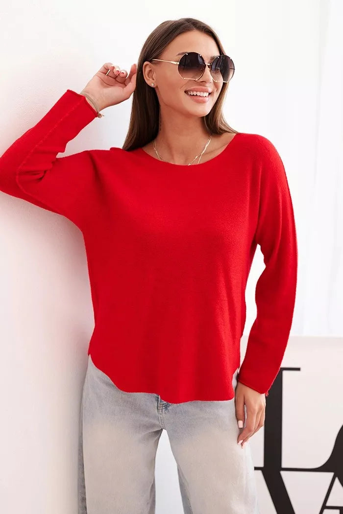 Women's red sweater Romil
