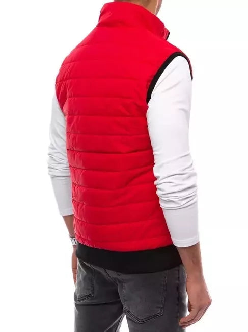 Men's quilted red vest Lider