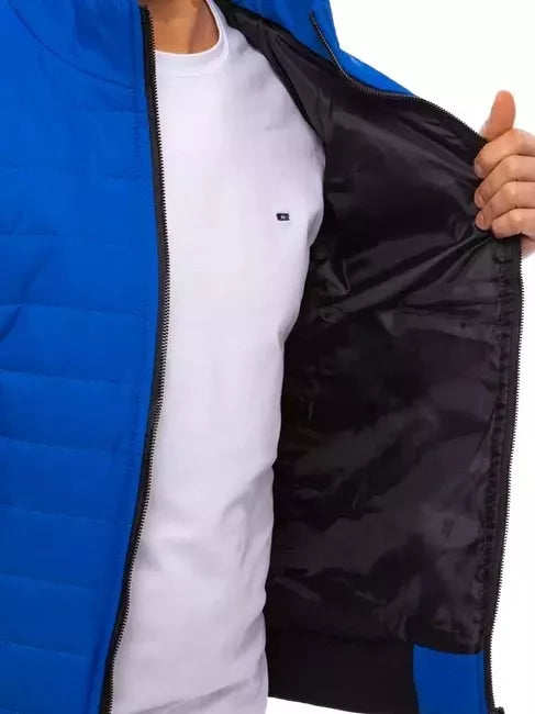 Men's quilted blue vest Lider