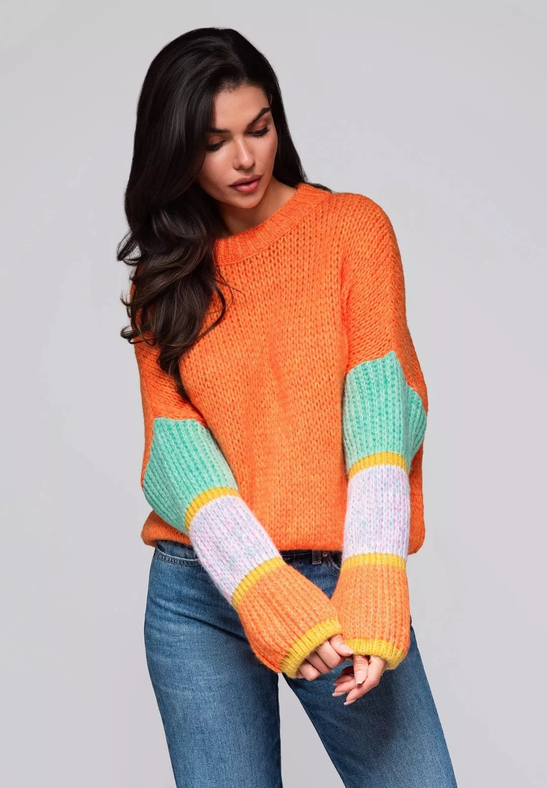 Women's orange sweater Bright
