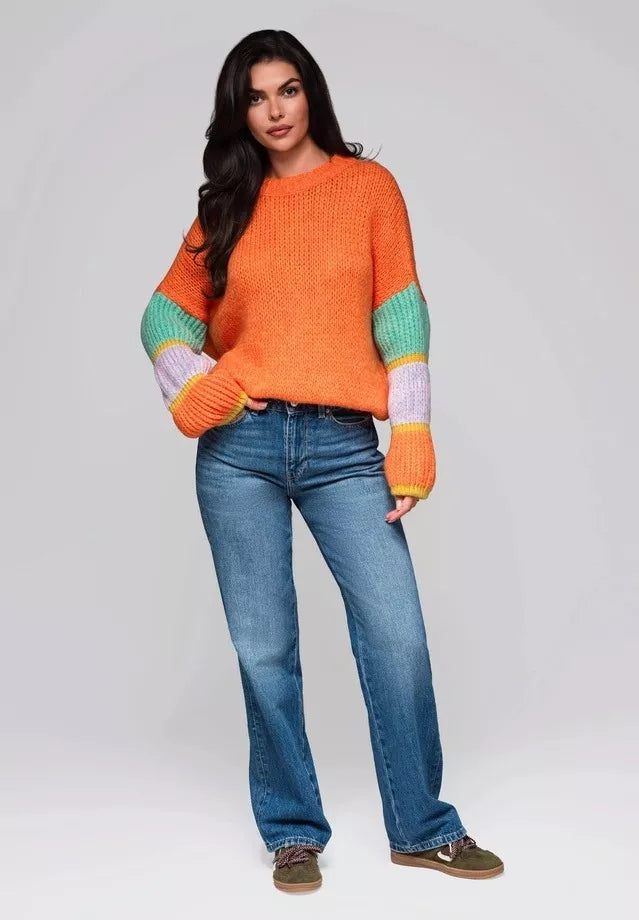Women's orange sweater Bright