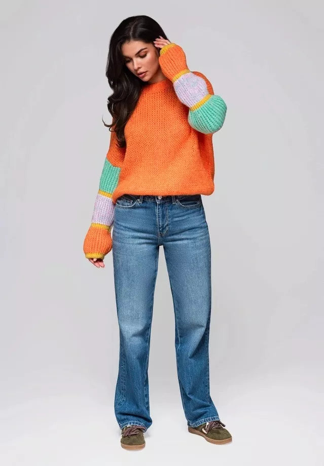 Women's orange sweater Bright