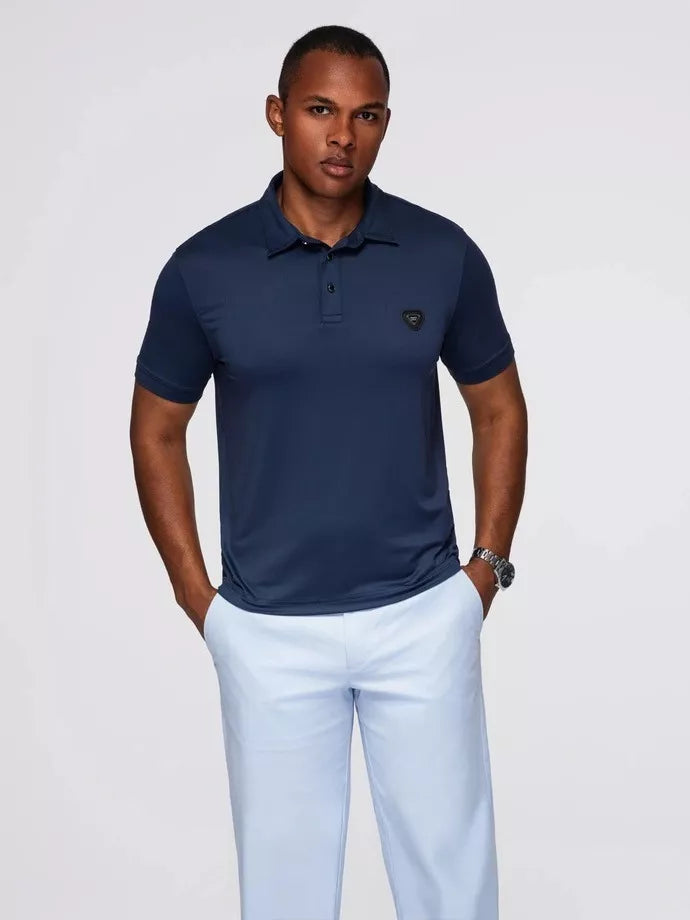 Men's navy blue polo shirt Exim