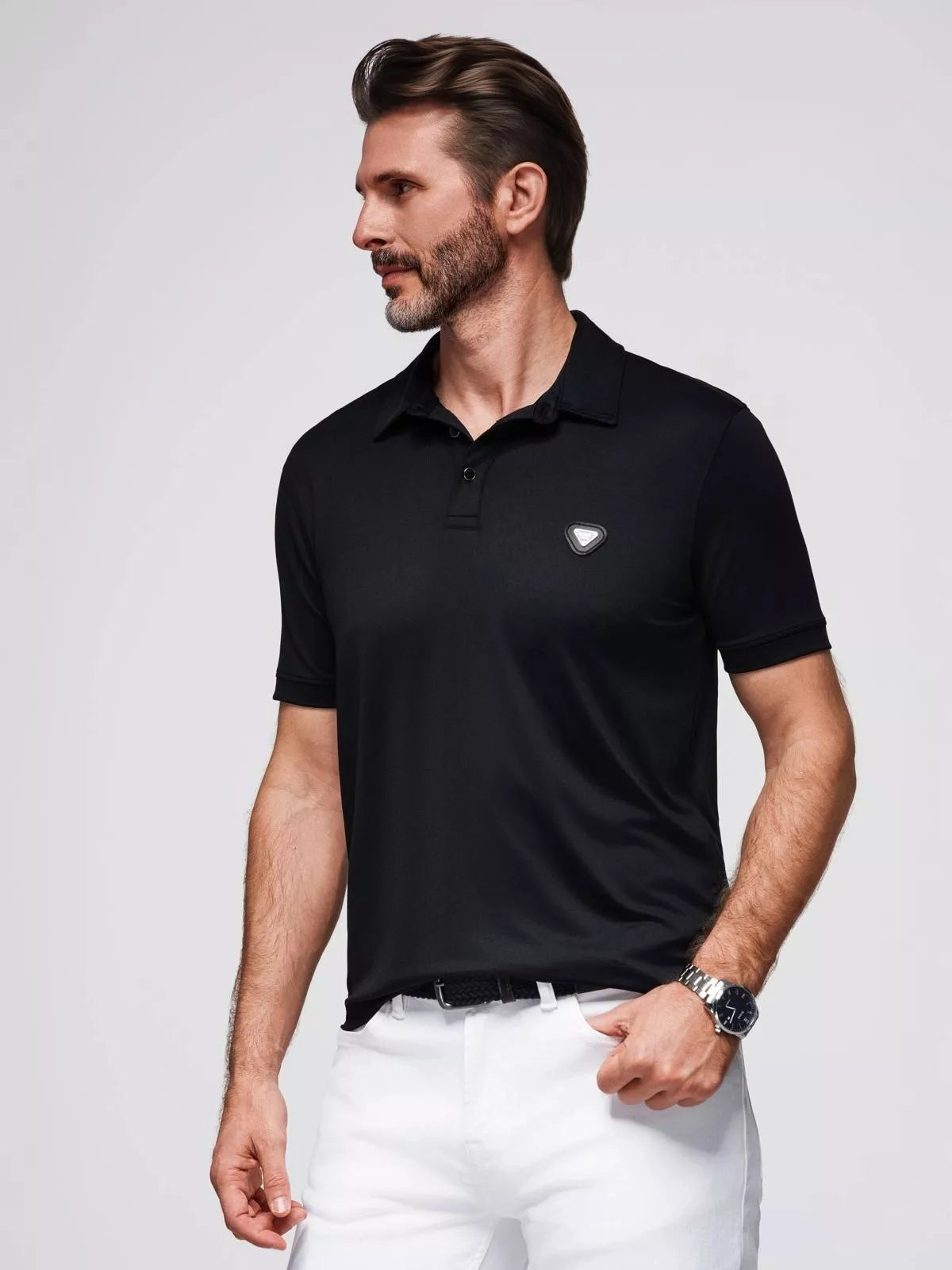 Men's black polo shirt Exim