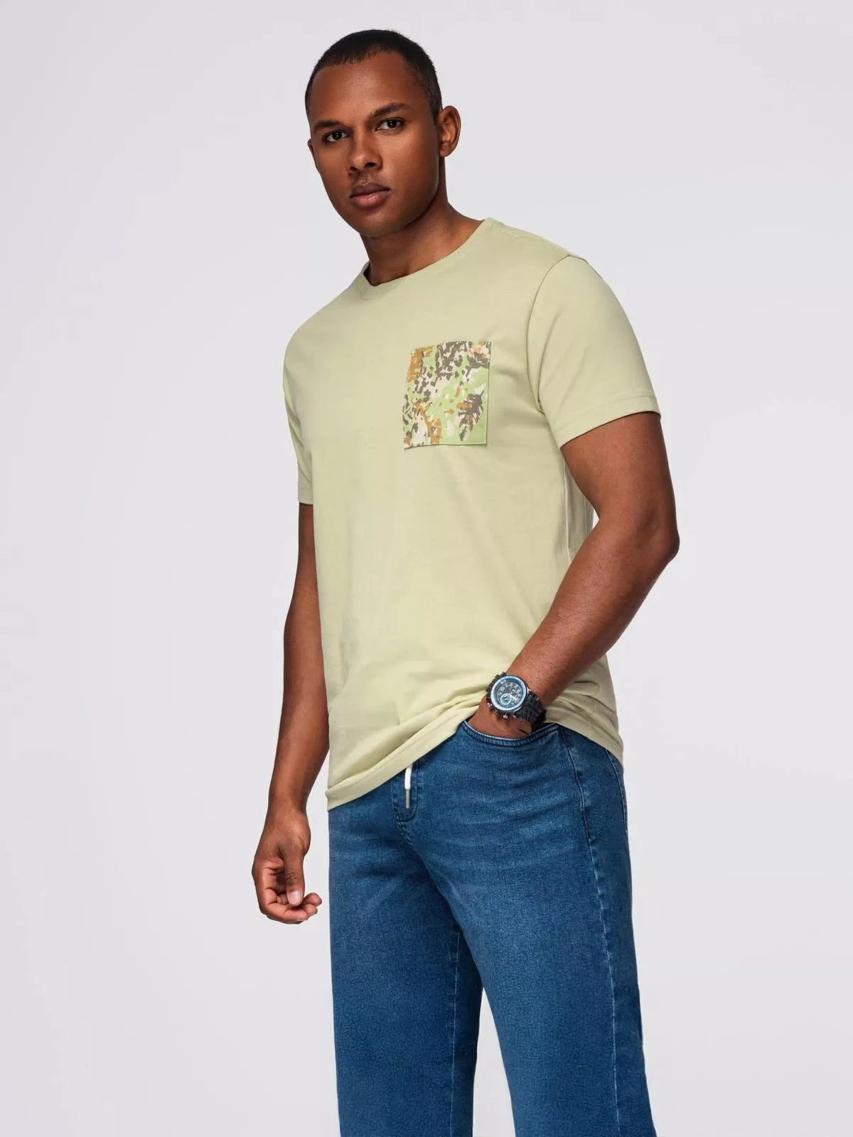 Men's light green T-shirt David