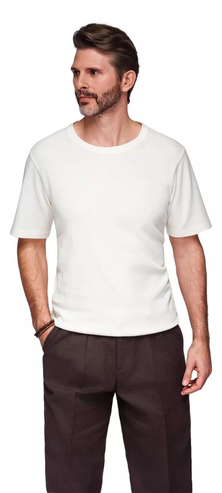Men's white T-shirt Saimon 