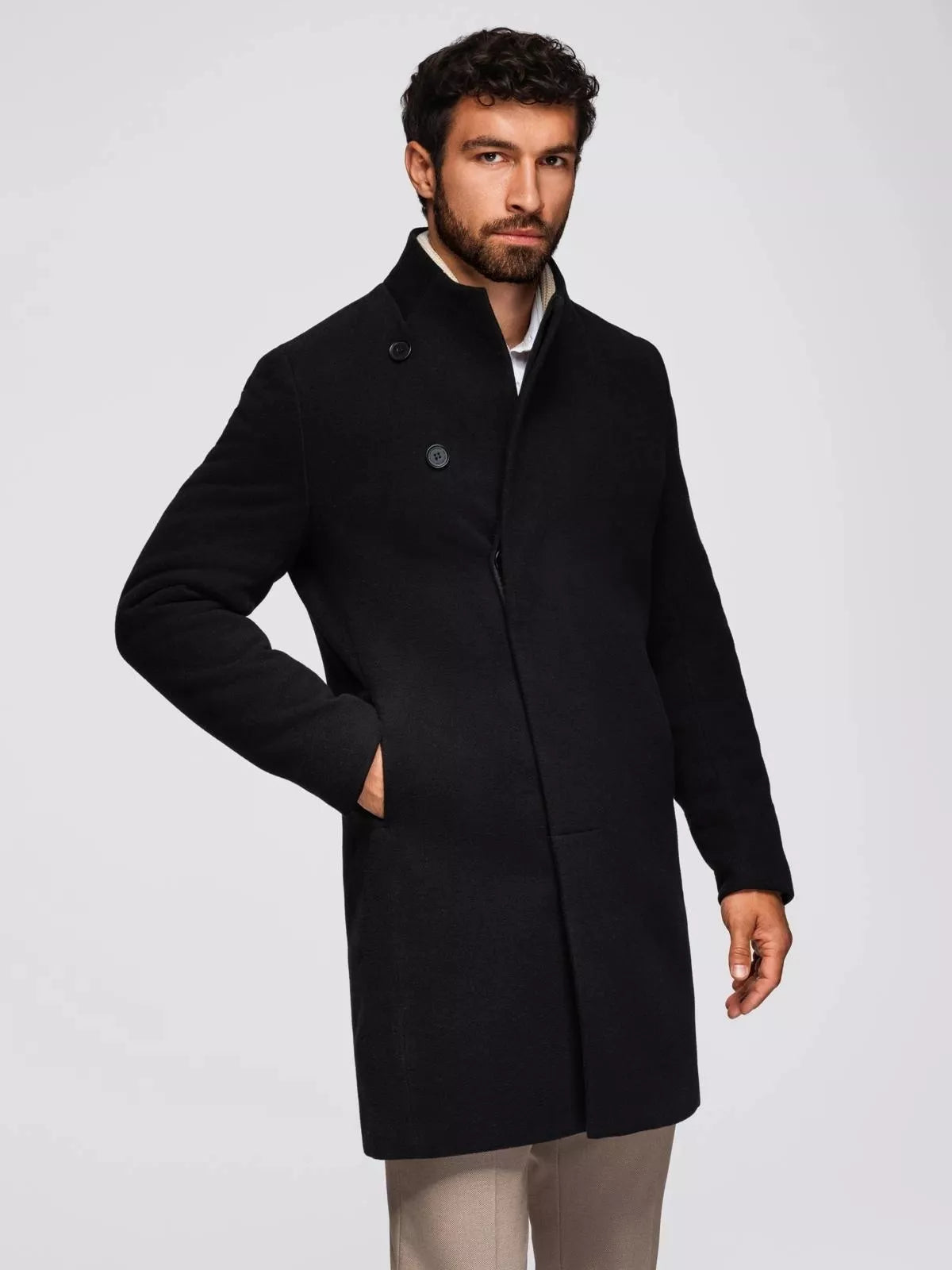 Men's black coat Adre