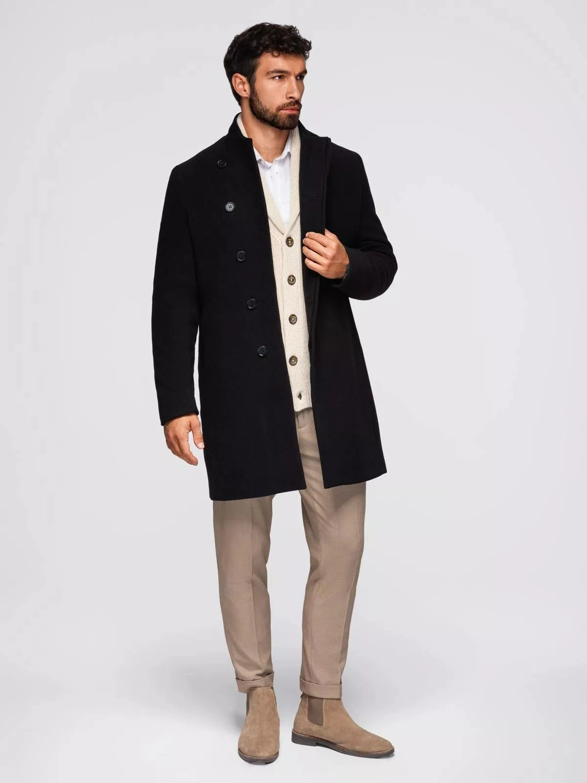 Men's black coat Adre