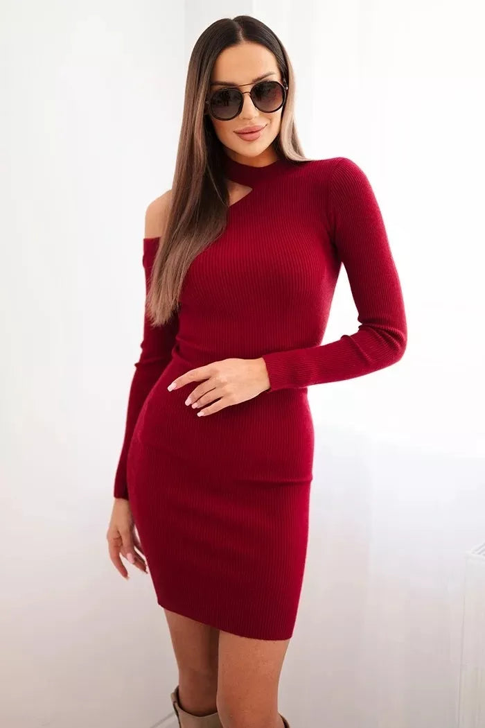 Women's burgundy dress Linda