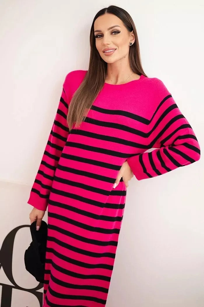 Women's striped pink dress Ender 