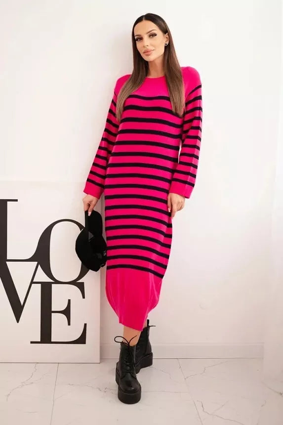 Women's striped pink dress Ender 