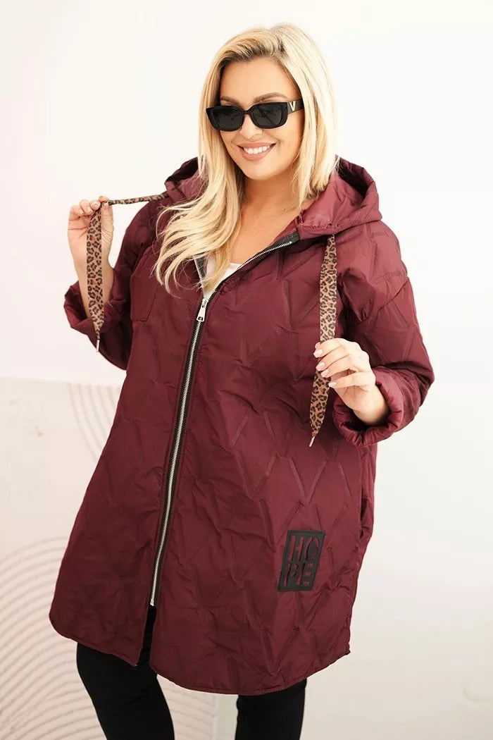 Women's burgundy jacket Hope