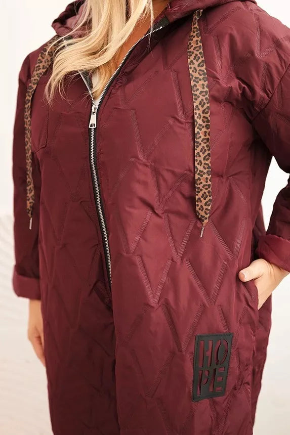 Women's burgundy jacket Hope