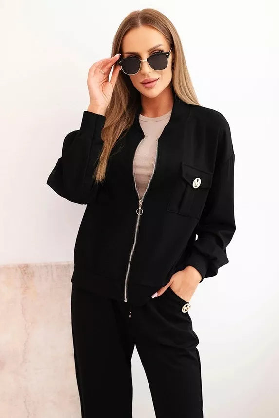 Women's black Marbel set.