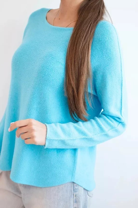Women's light blue sweater Marne