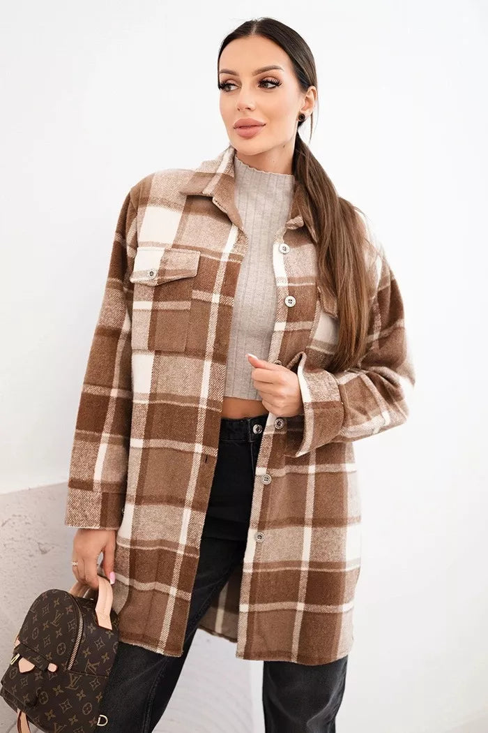 Moteriški rudi languoti marškiniai Veste