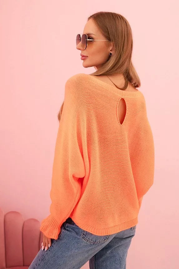 Women's orange sweater Aidina