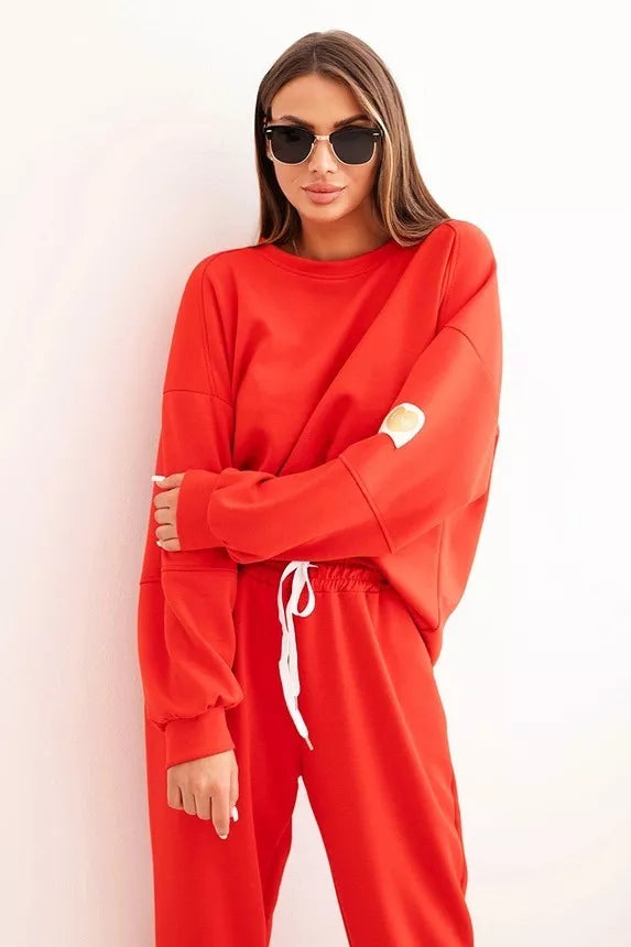 Isabel Women's Red Casual Set