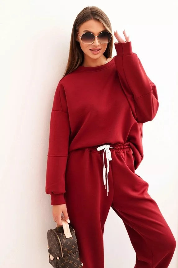 Isabel women's burgundy casual set