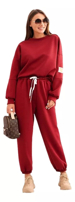 Isabel women's burgundy casual set