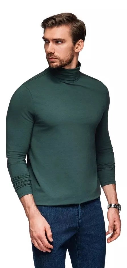 Men's green high-neck sweater Mark 