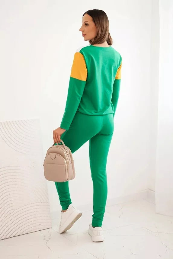 Women's green casual set Dinan