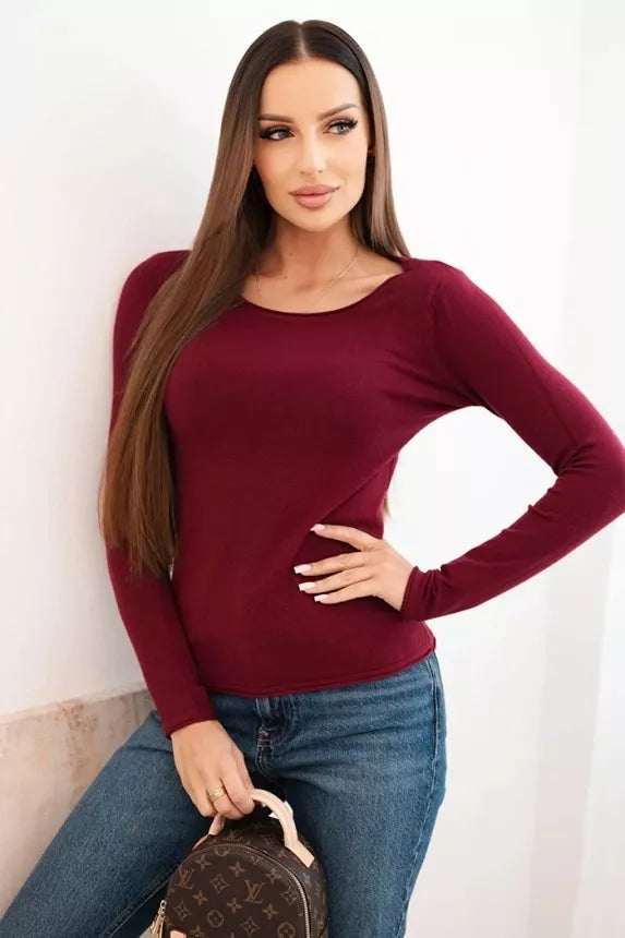 Women's burgundy sweater Renat