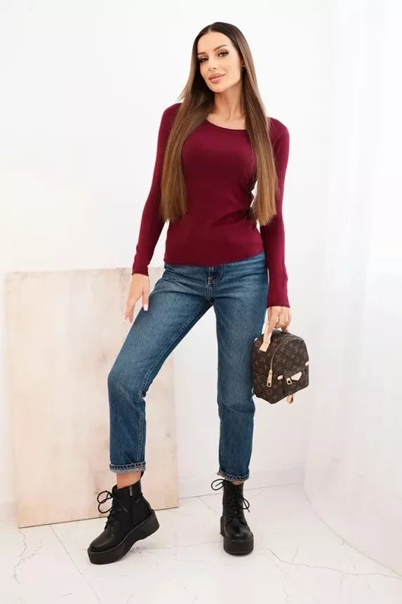 Women's burgundy sweater Renat