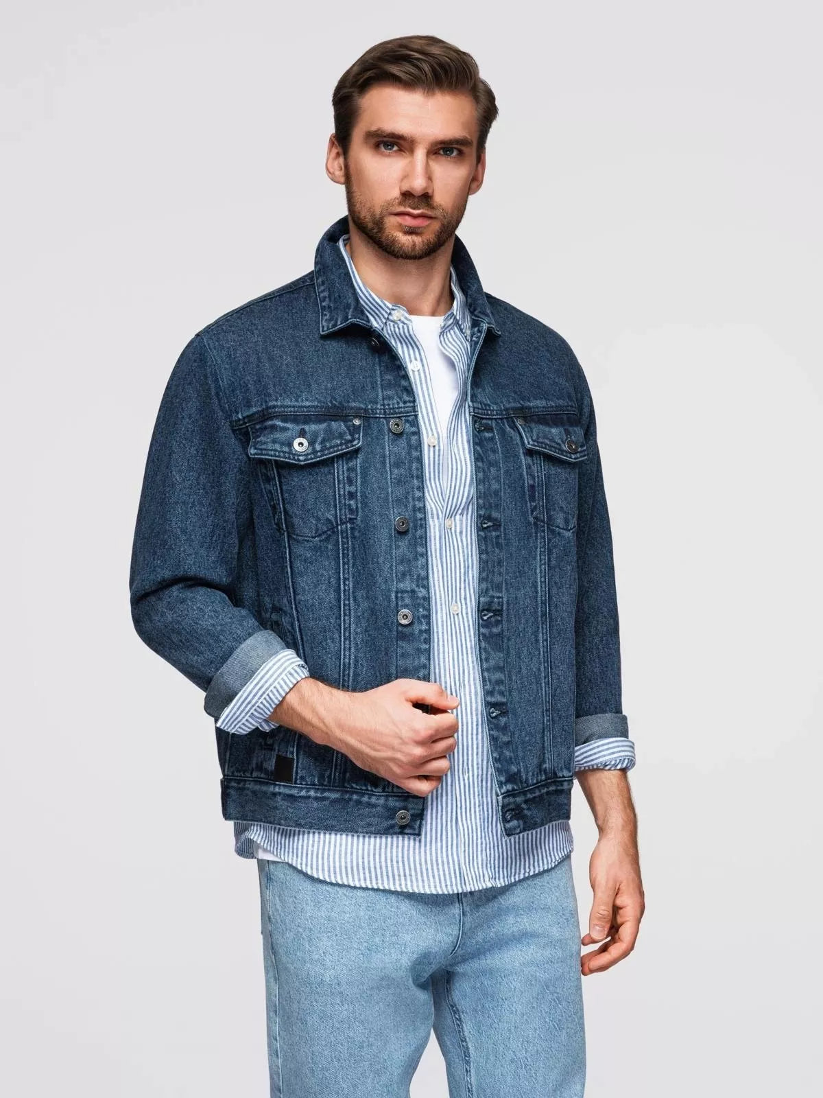 Men's blue denim jacket Auger