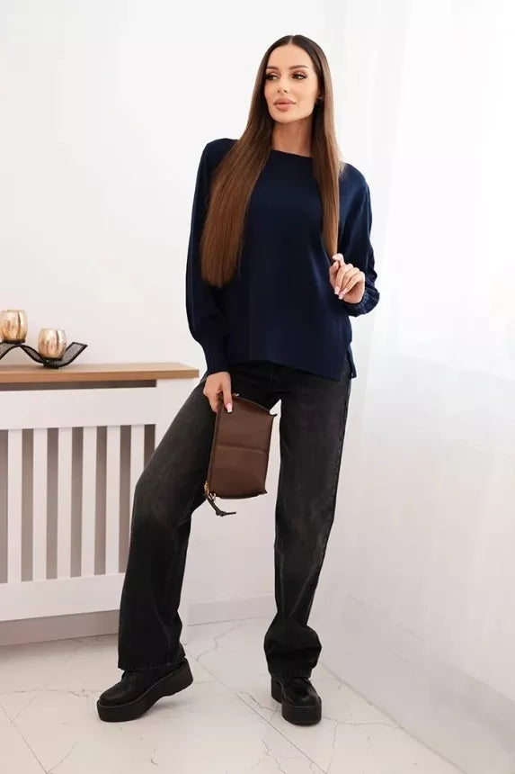 Women's navy blue sweater Biank