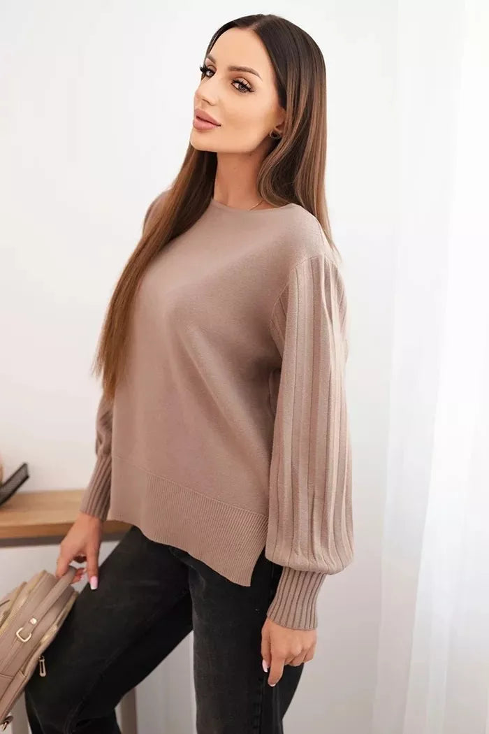 Women's light brown sweater Biank
