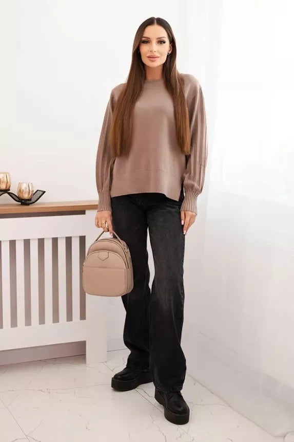 Women's light brown sweater Biank