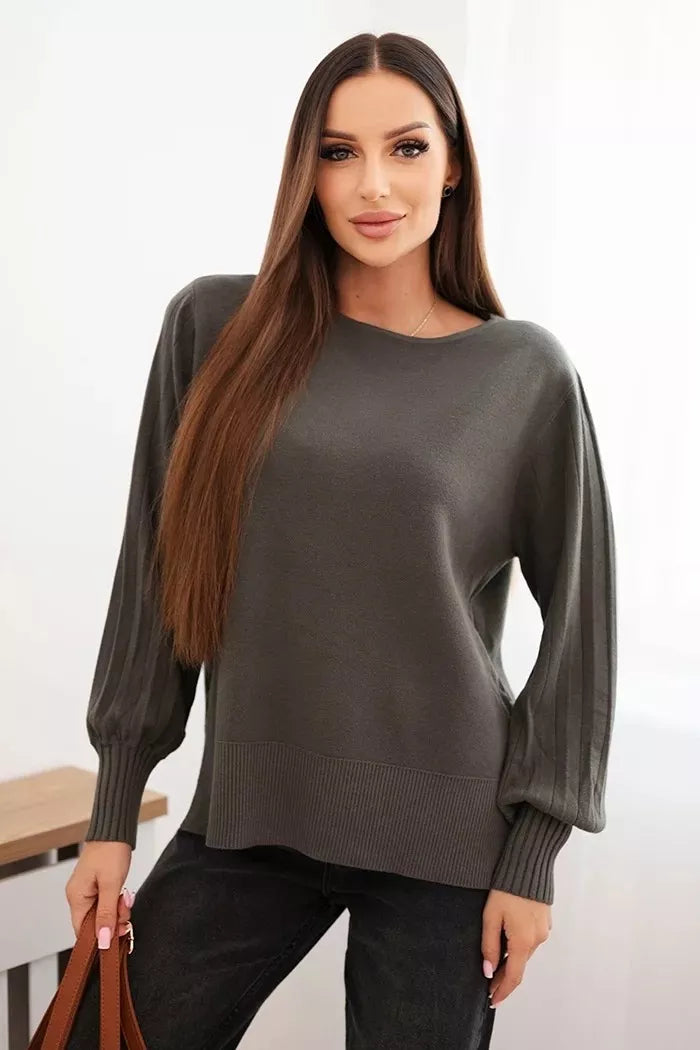 Women's khaki sweater Biank