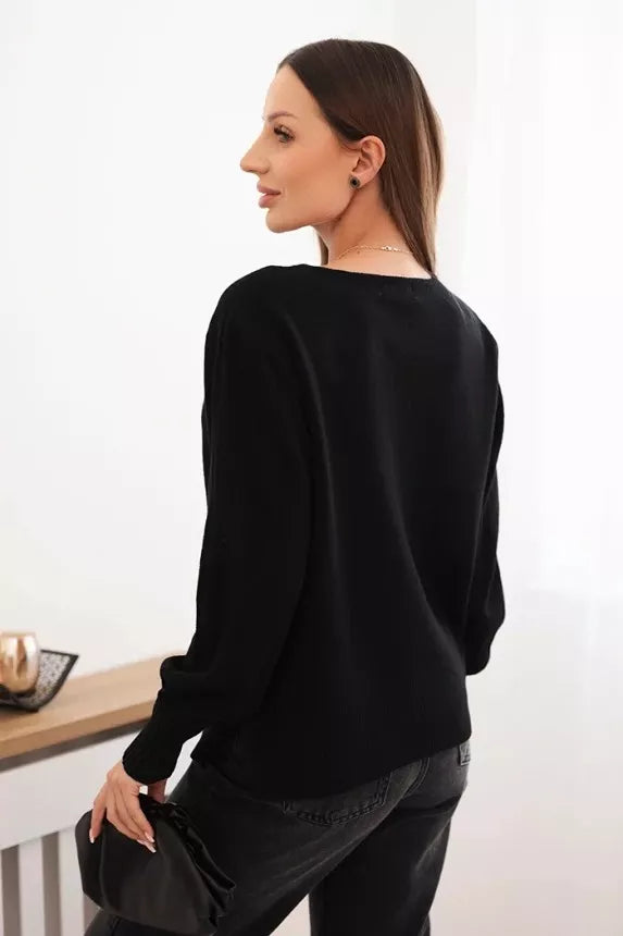 Women's black sweater Biank