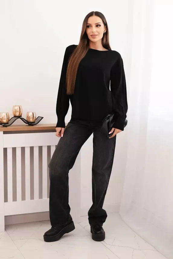 Women's black sweater Biank