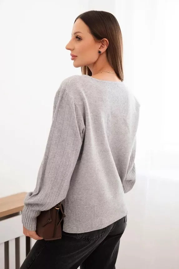 Women's gray sweater Biank