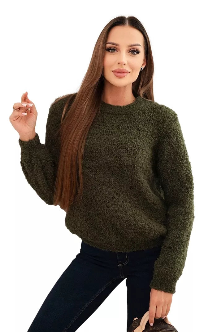 Women's khaki sweater Kaja
