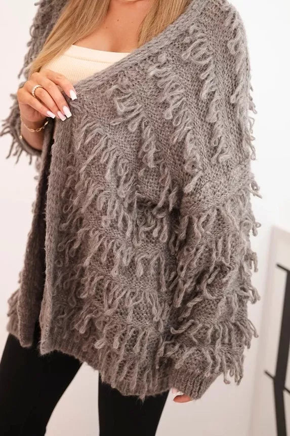 Women's gray-brown cardigan Uma