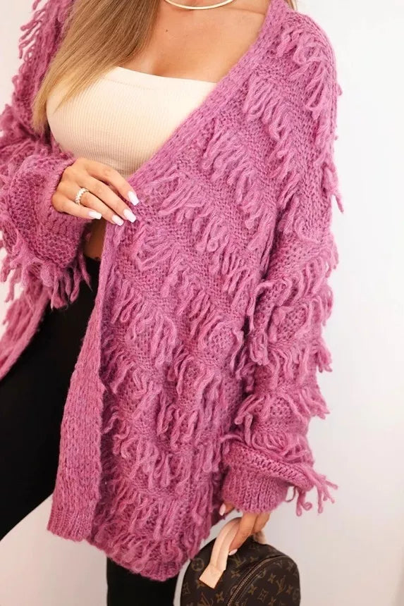 Women's purple cardigan Uma