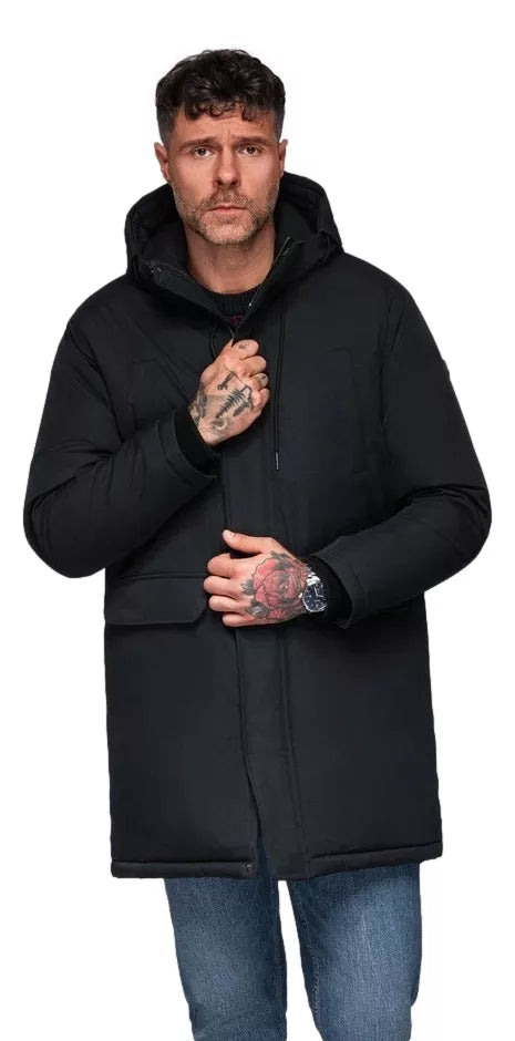 Men's long black jacket Fend