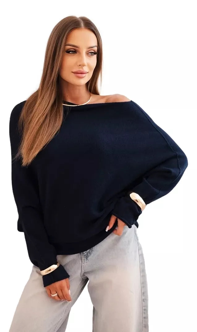 Women's navy blue sweater Anit