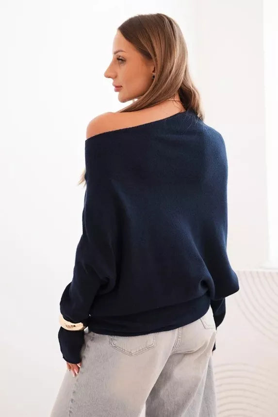 Women's navy blue sweater Anit