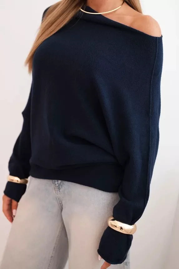 Women's navy blue sweater Anit