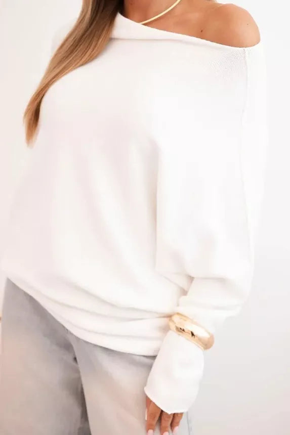 Women's white sweater Anit