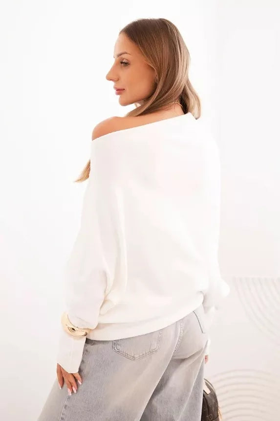 Women's white sweater Anit