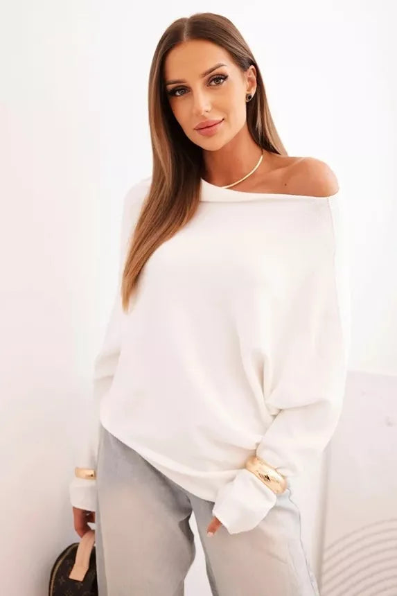 Women's white sweater Anit