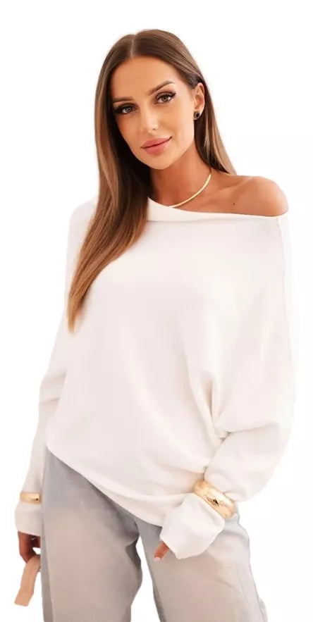 Women's white sweater Anit
