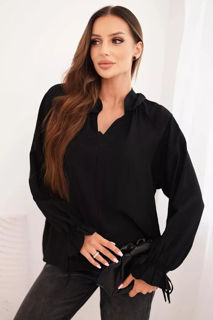 Women's black blouse Milan