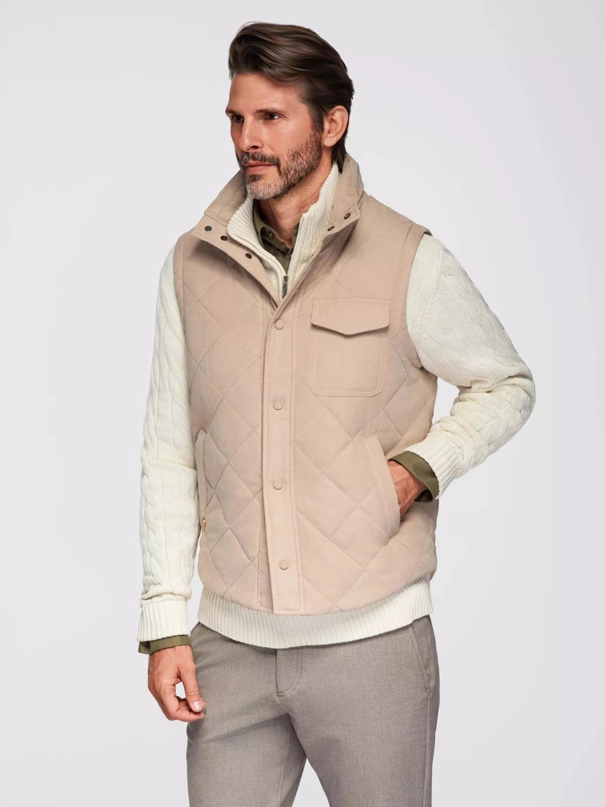 Men's brown vest Janex