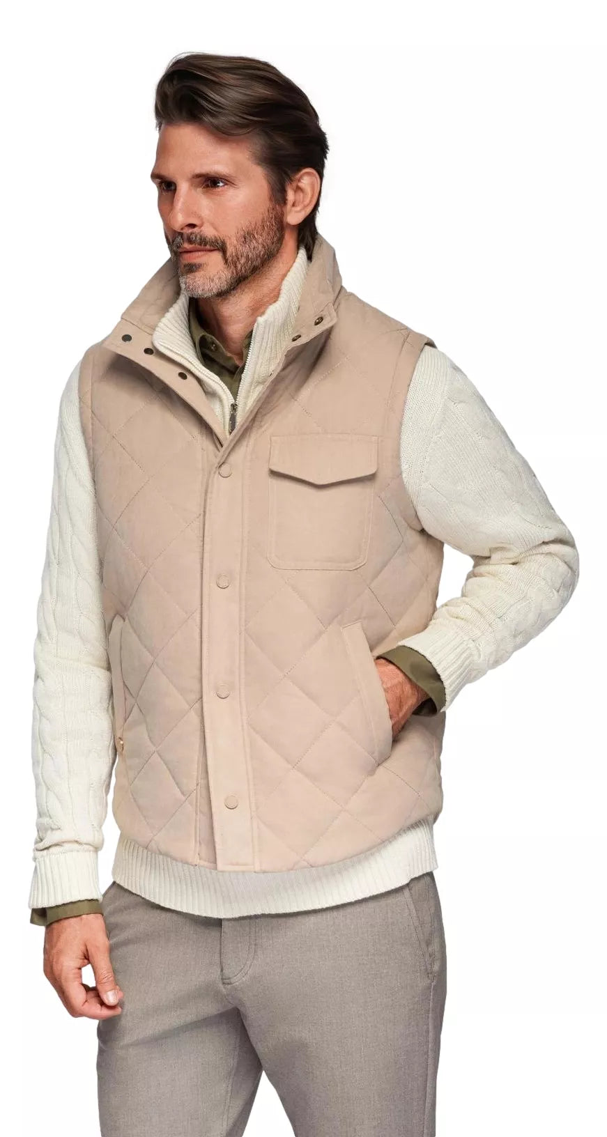 Men's brown vest Janex